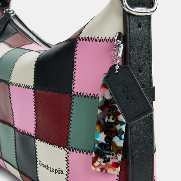 Coachtopia Alter/Ego Slouchy Shoulder Bag In Checkerboard Upcrafted Leather - Picture 11 of 16